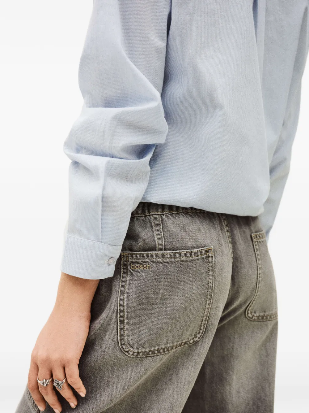Ba&Sh Yima broek met opgestikte zak Grijs