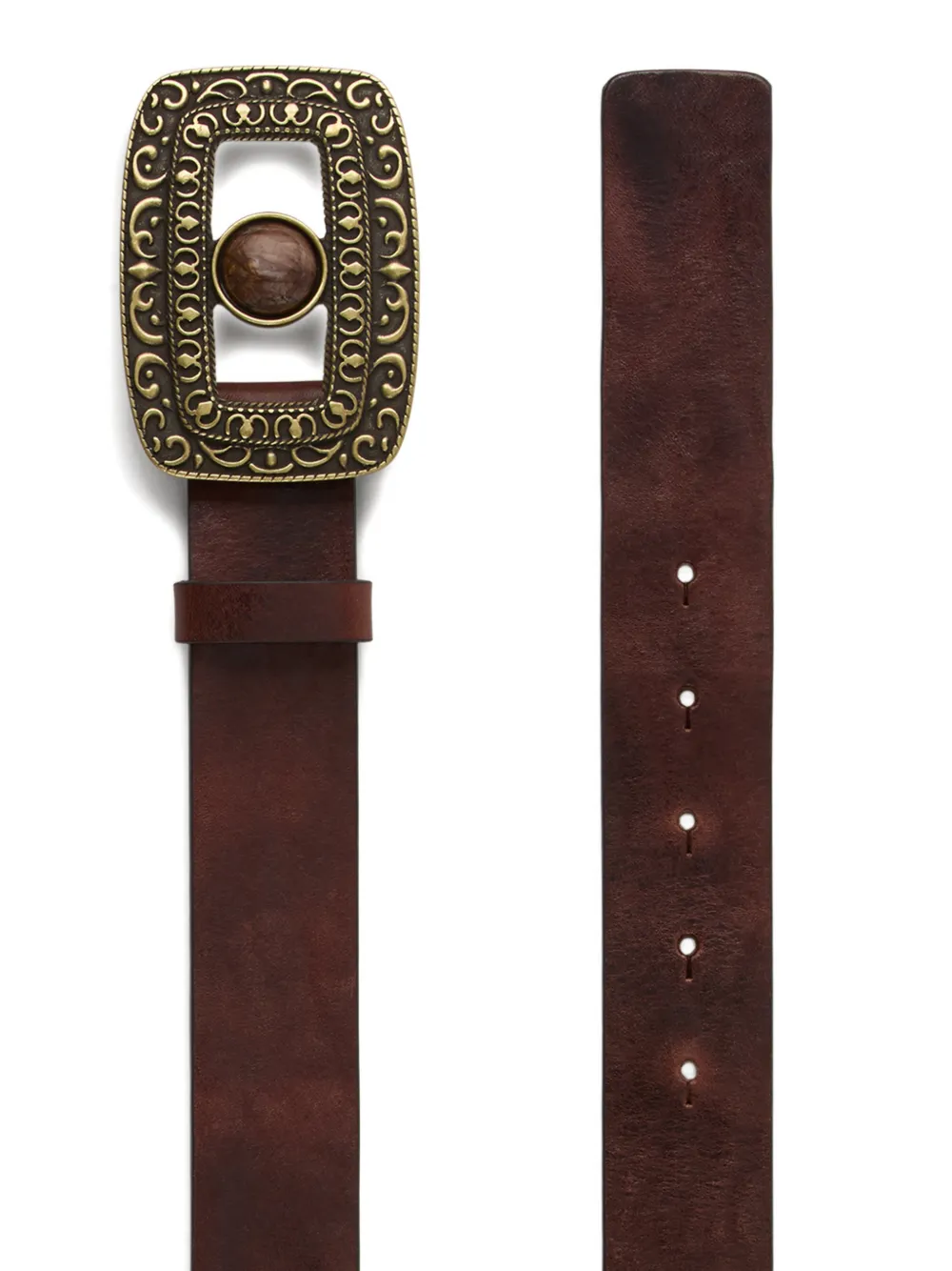  Ba&sh Bonni Buckle Belt - Brown 