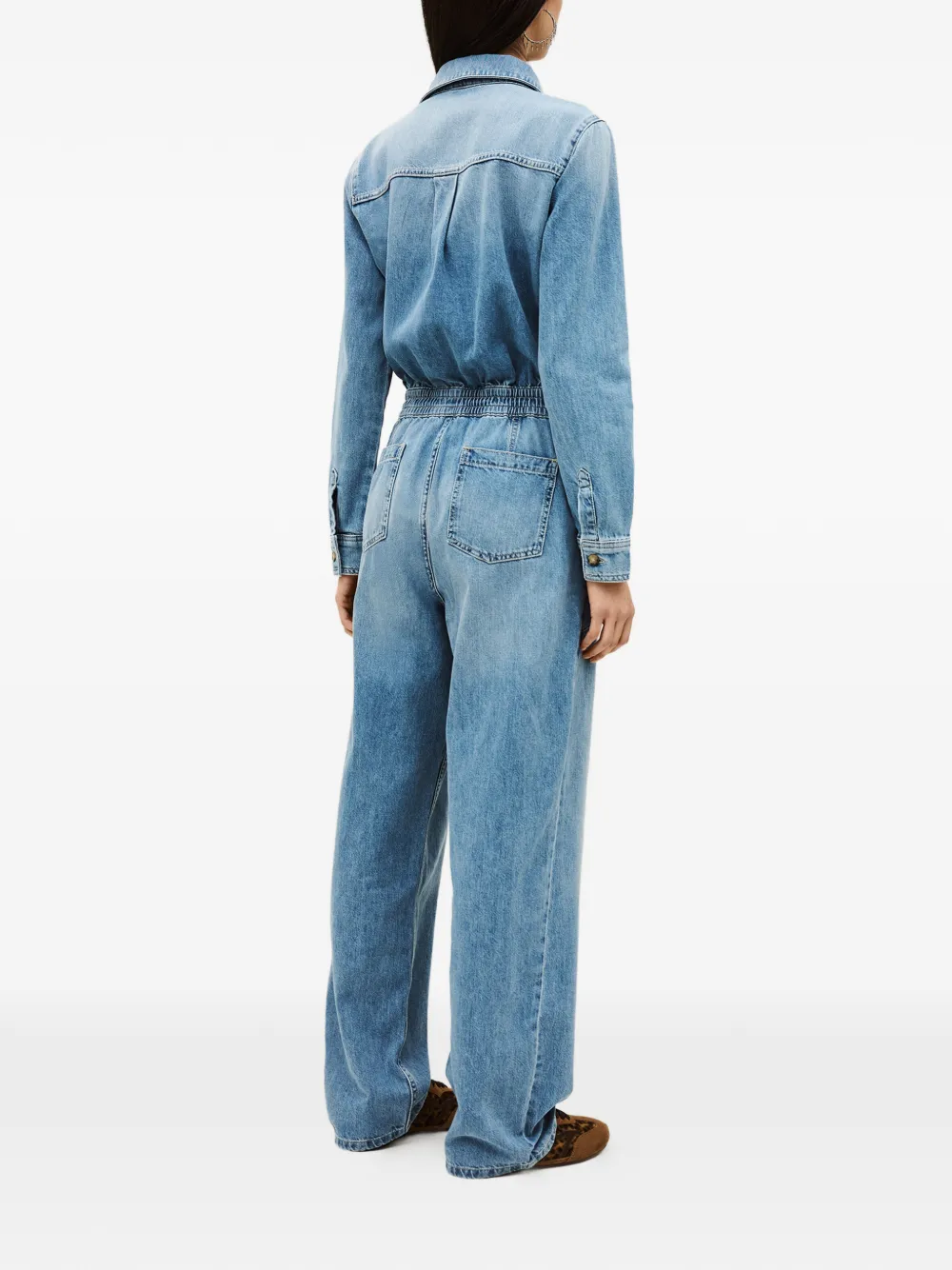  Ba&sh Myrella Button Pocket Jumpsuit - Blue 