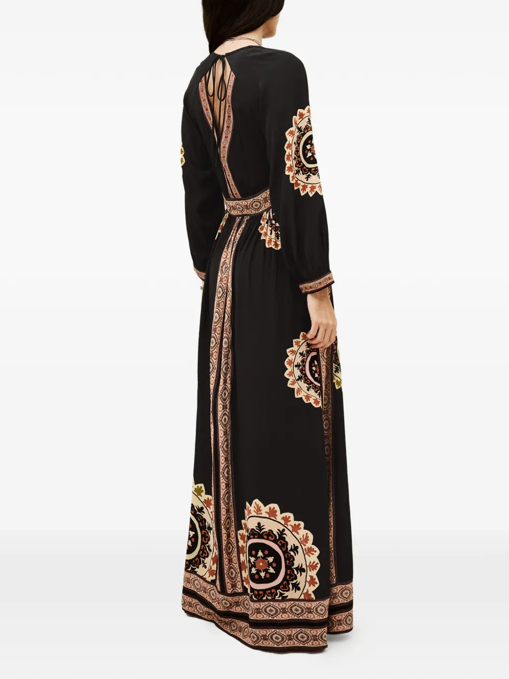  Ba&sh Vera V-neck Printed Dress - Black 