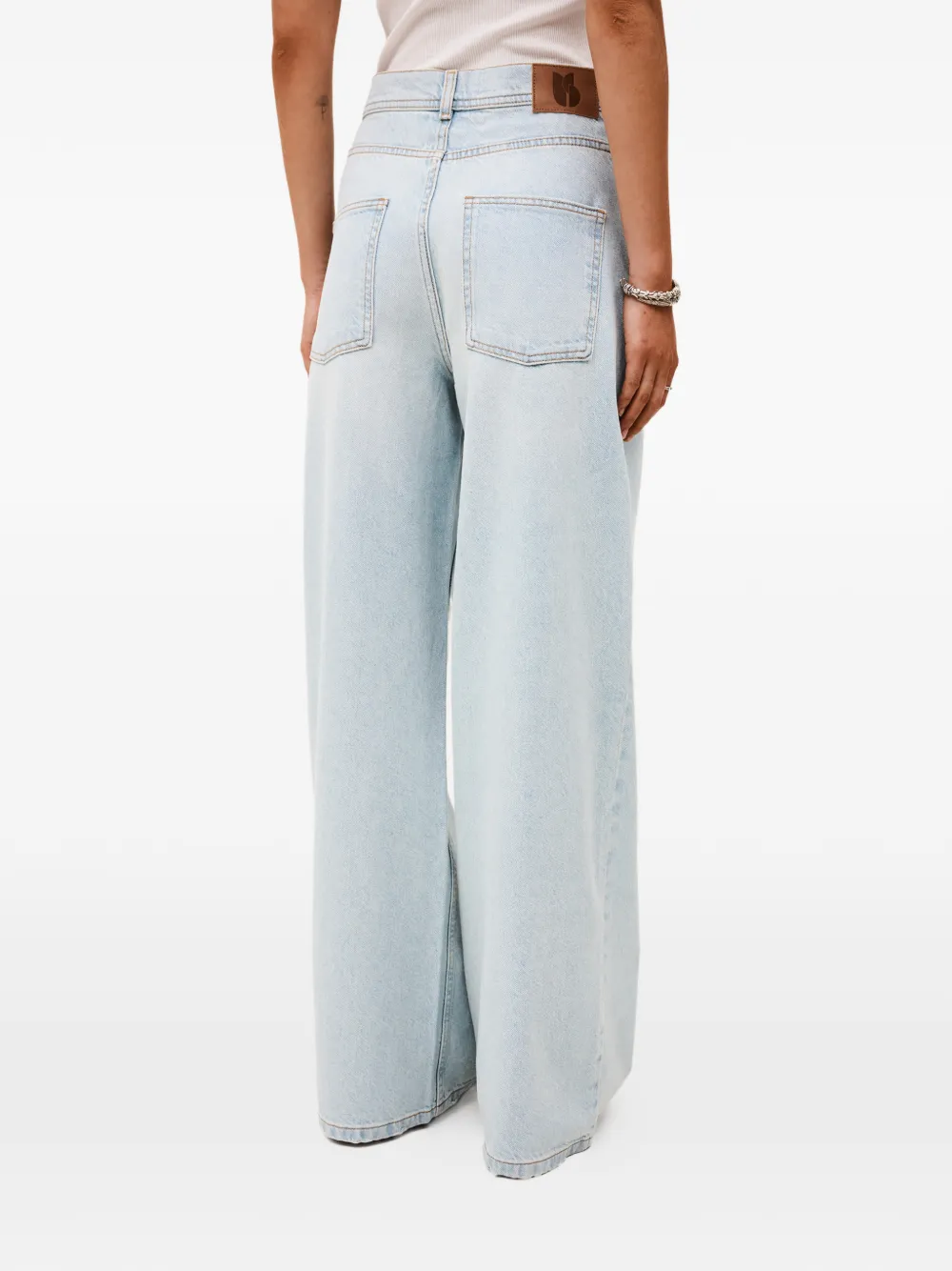 Ba&Sh Zoel jeans met wijde pijpen Blauw