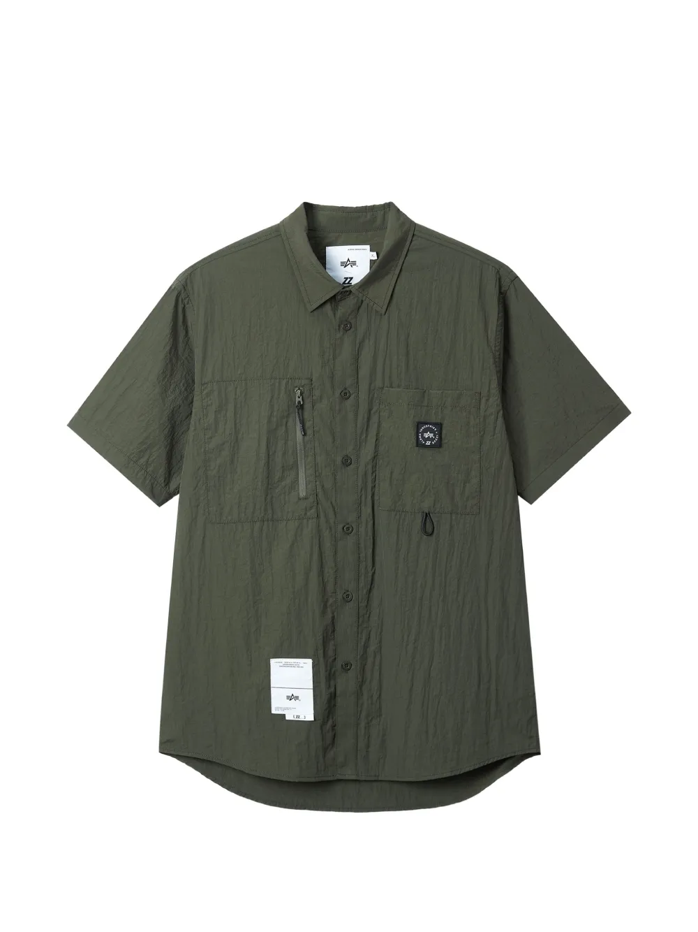 izzue zip-pocket shirt - Verde