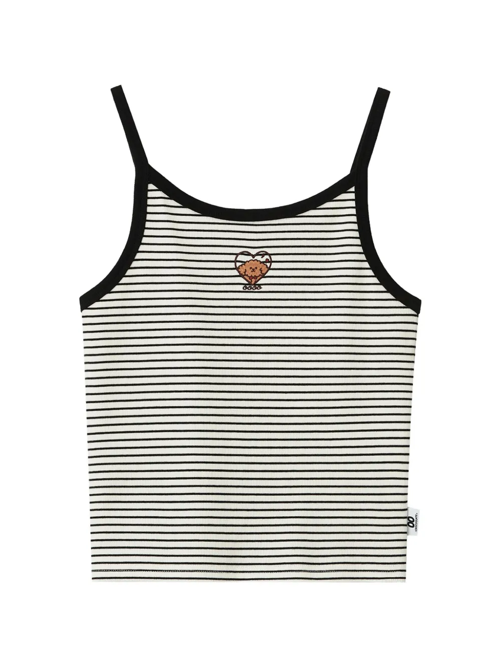 CHOCOOLATE striped embroidered top - Toni neutri
