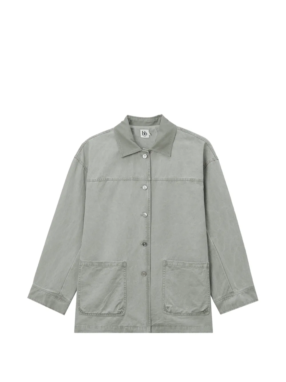 b+ab button-fastening overshirt - Grigio