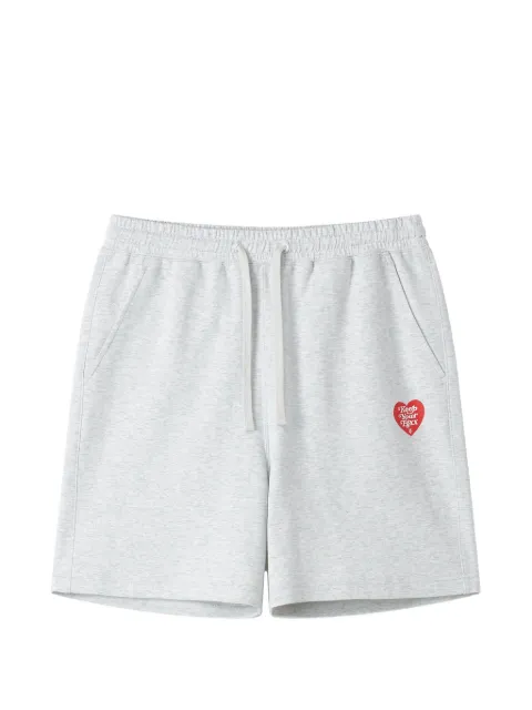 FINGERCROXX short de sport à motif cœur