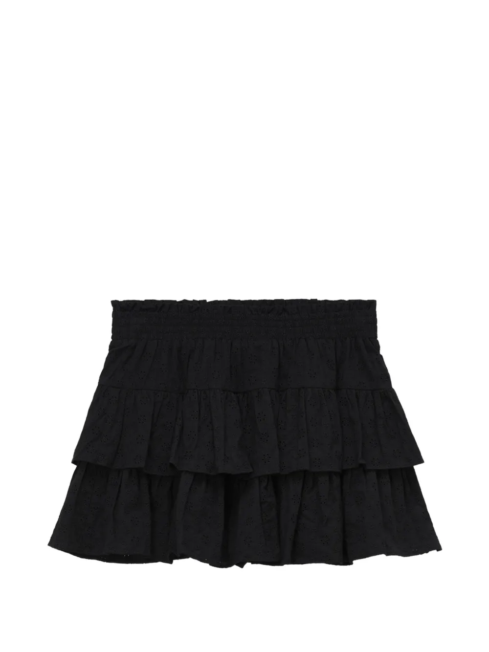 CHOCOOLATE ruffled mini skirt - Nero