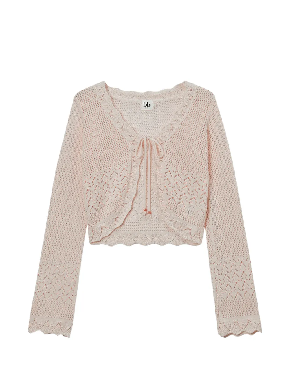 B+ab Self-tie Cardigan In Pink