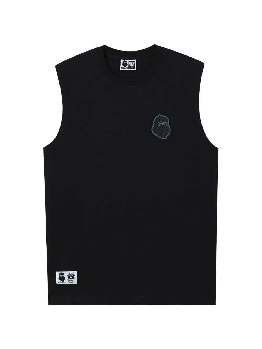 FINGERCROXX appliqué tank top - Nero