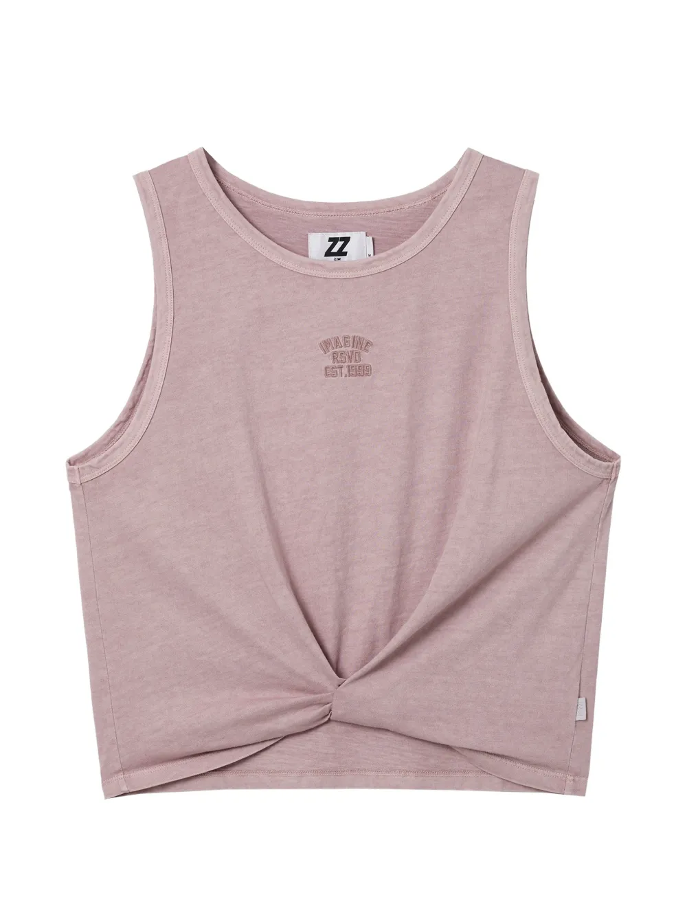 izzue knot tank top - Rosa