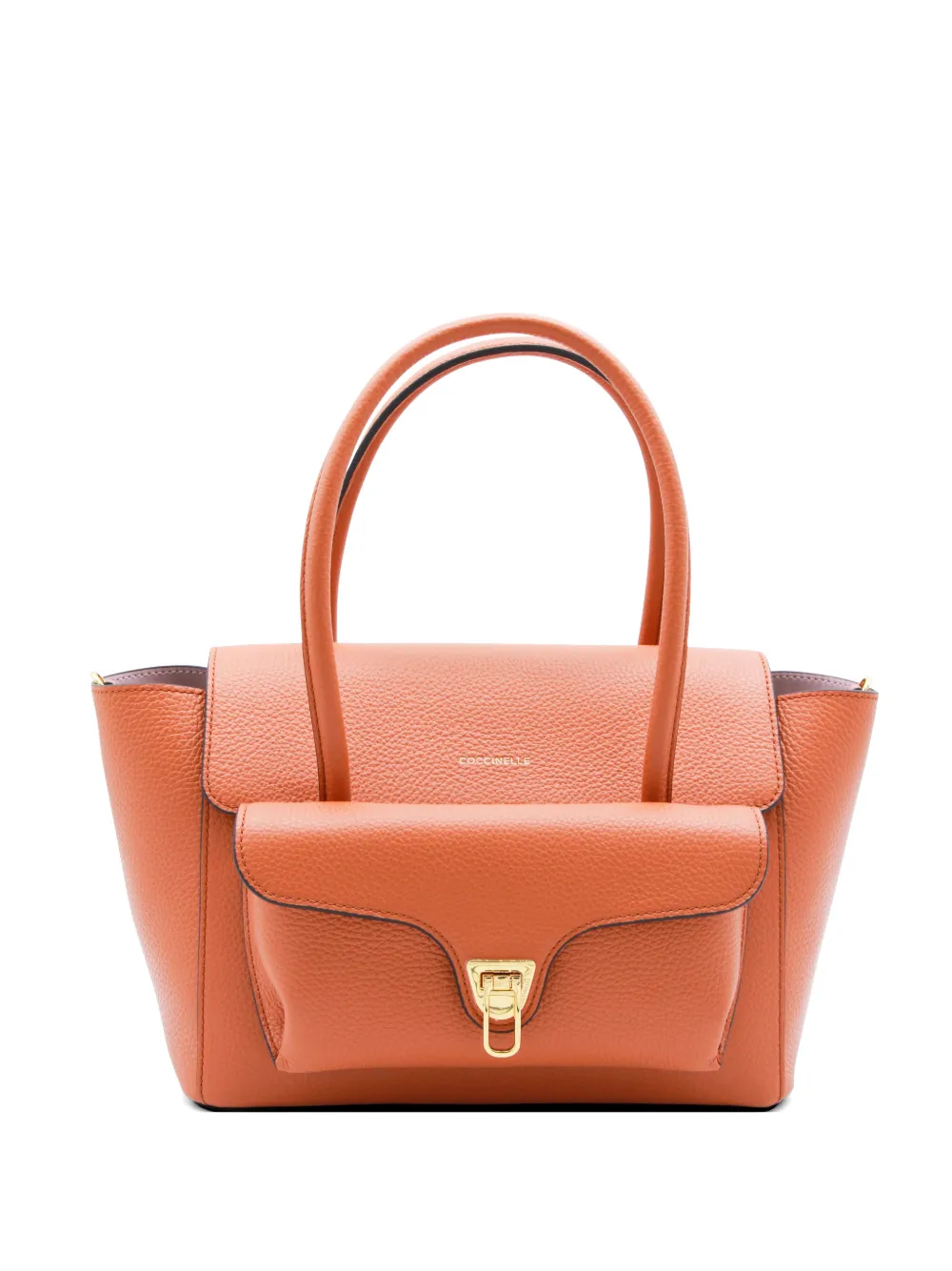 Coccinelle medium Double Beat leather shoulder bag - Arancione