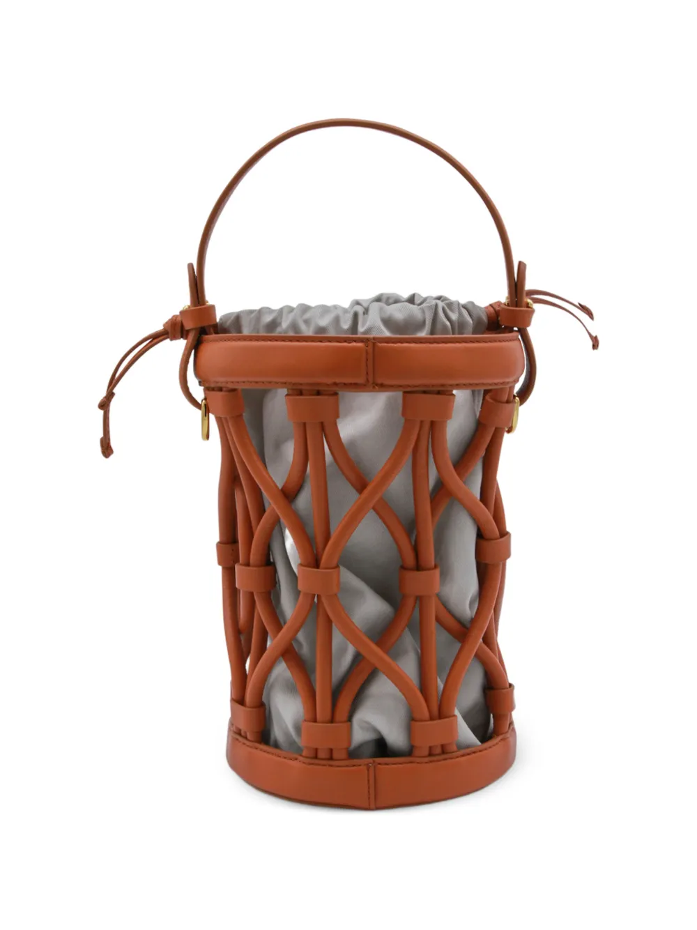 Coccinelle Kleine Koi leren bucket-tas Oranje