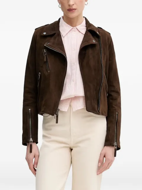 Blauer zip-fastening biker jacket