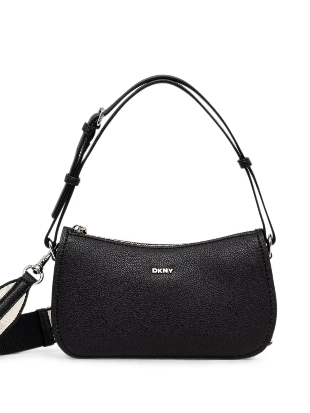 DKNY Borsa a spalla Nessa con zip - Nero