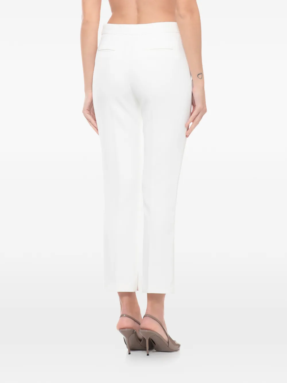 Elisabetta Franchi Broek met kettingdetail Wit