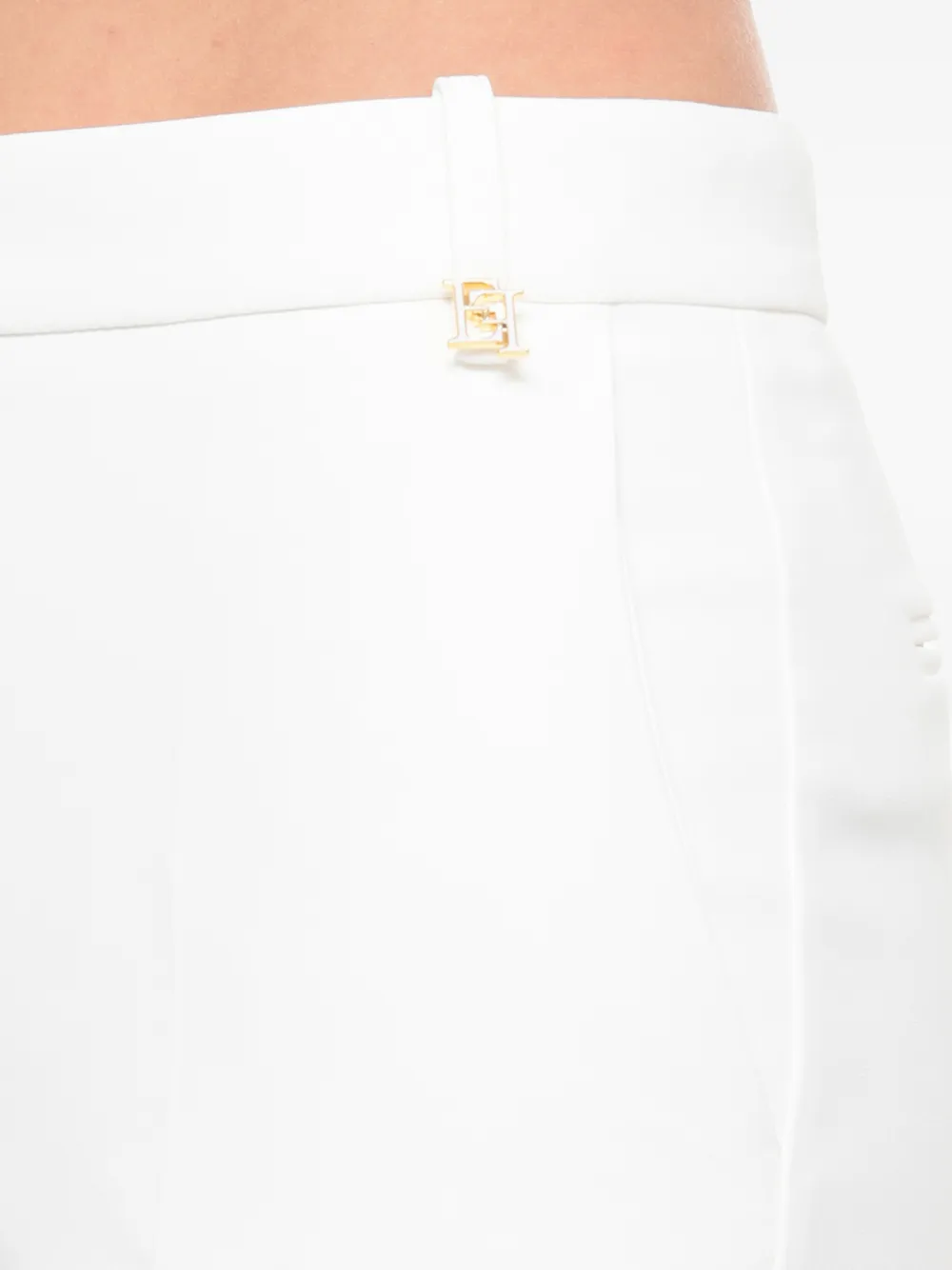 Elisabetta Franchi Broek met kettingdetail Wit
