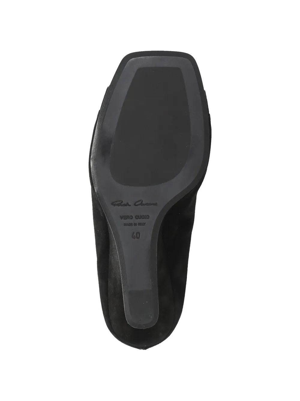 Rick Owens sculpted open-toe leather boots Zwart