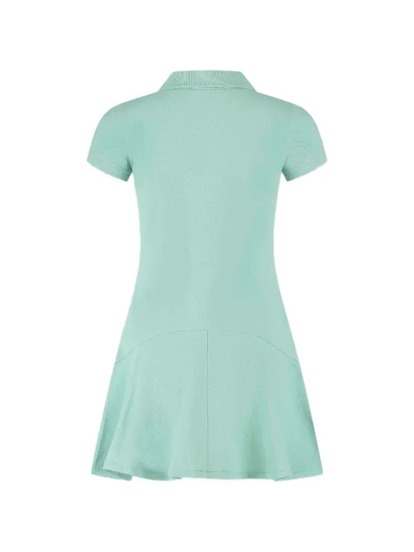 POLO RALPH LAUREN KIDS Polo Collar A-line Dress | Green | FARFETCH