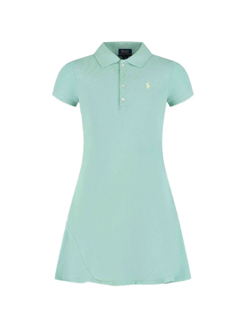 POLO RALPH LAUREN KIDS polo collar A-line dress - Verde