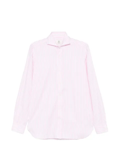 Borrelli striped long-sleeve shirt