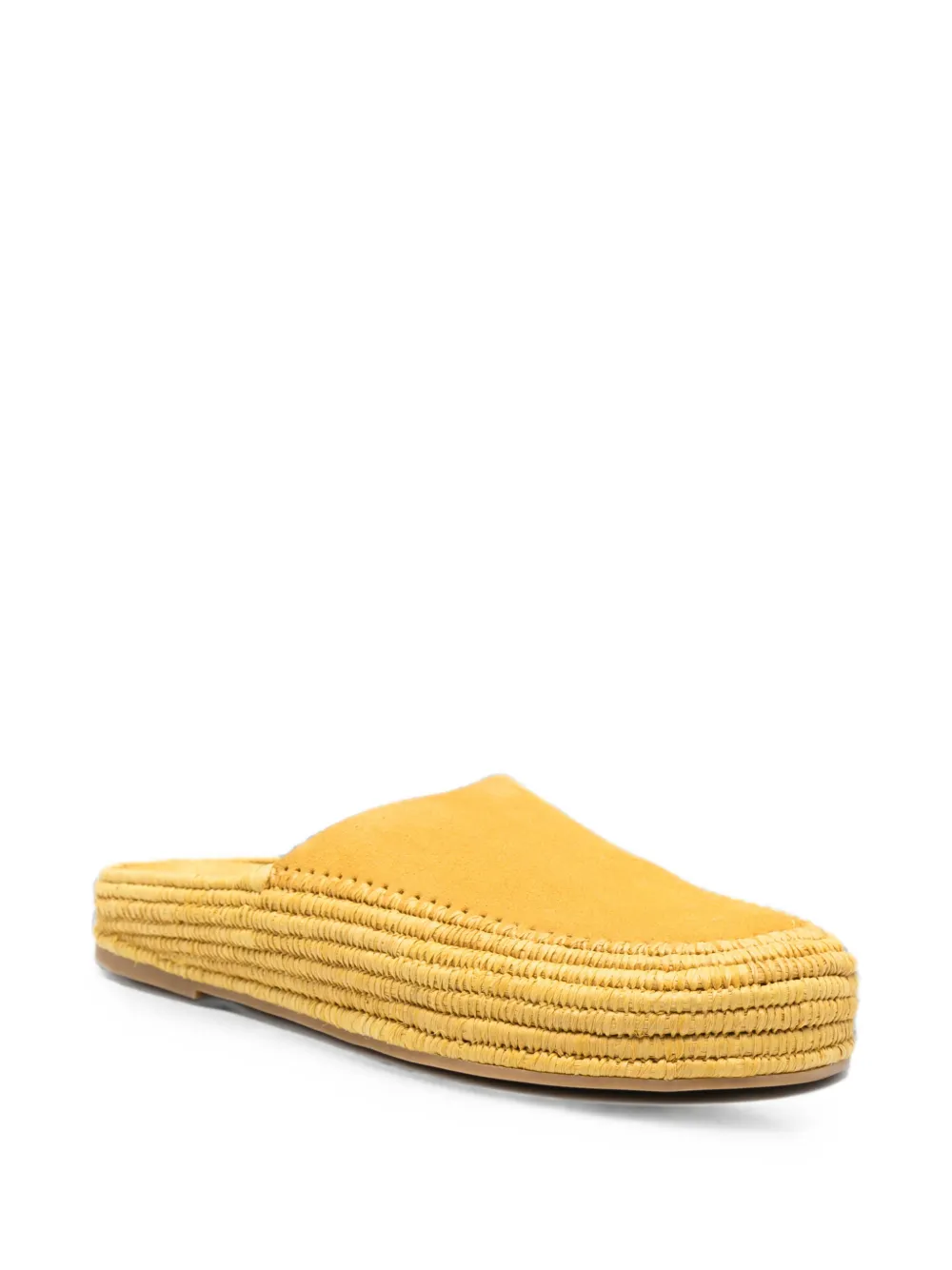 Paloma Barceló woven leather mules Geel