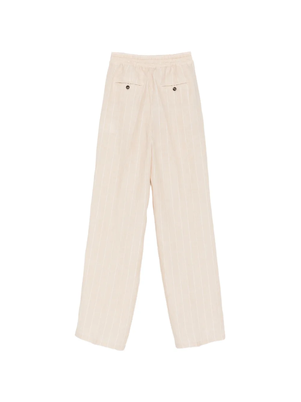  Kiton Drawstring Striped Trousers - Neutrals 