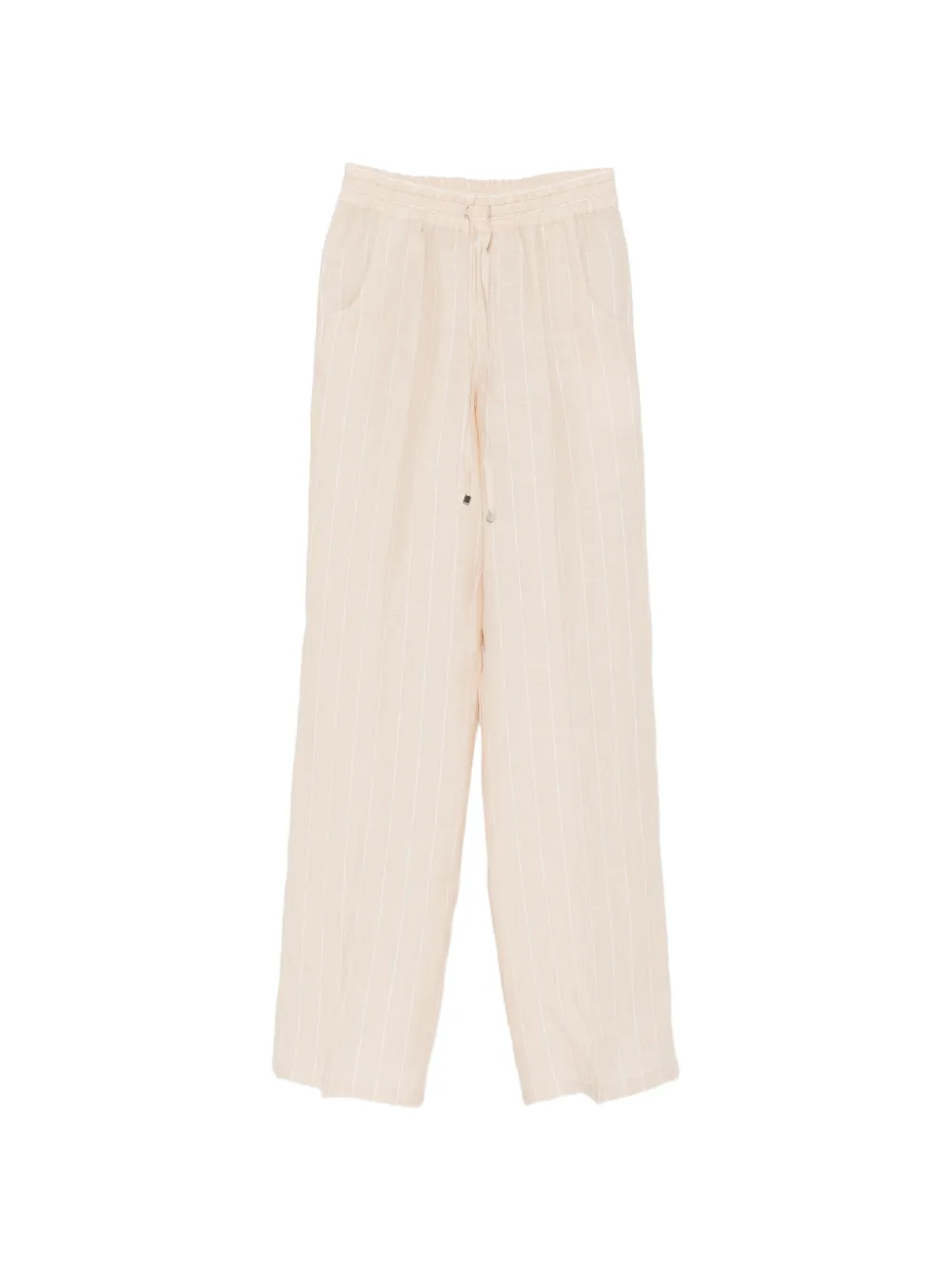 Kiton drawstring striped trousers - Toni neutri