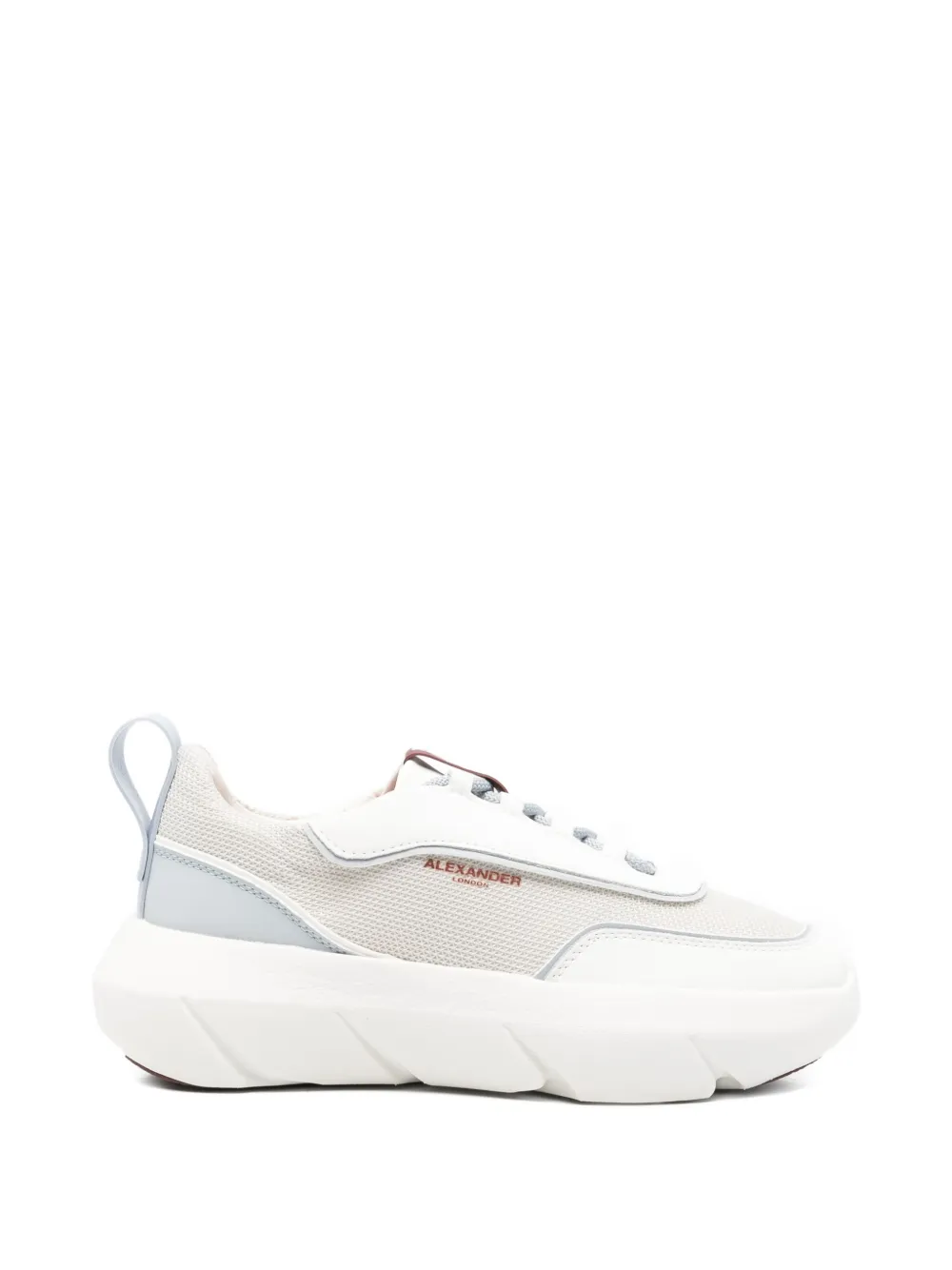 Alexander Smith leather panelled sneakers Grijs