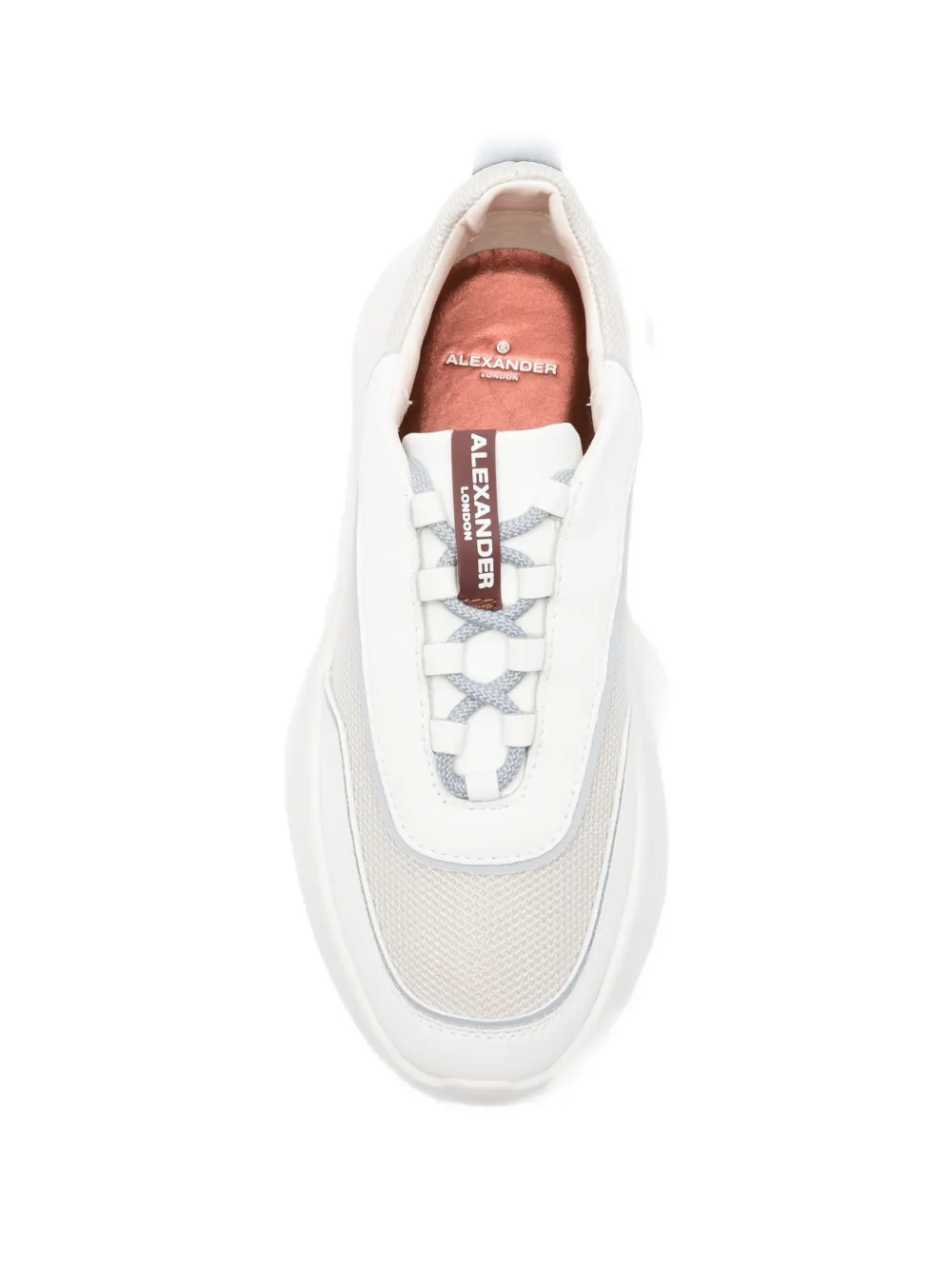 Alexander Smith leather panelled sneakers Grijs