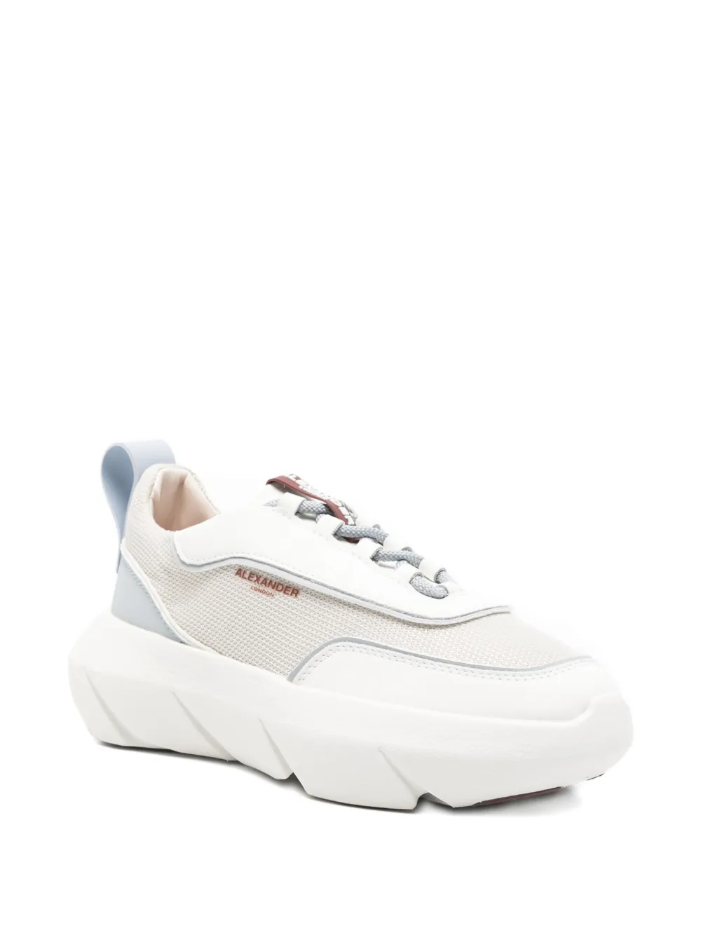 Alexander Smith leather panelled sneakers Grijs