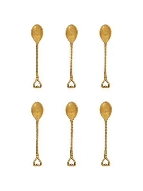 Bitossi Home heart-detail twisted coffee spoons (set of four)