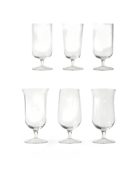 Bitossi Home assorted-shapeds beer glass (set of six)