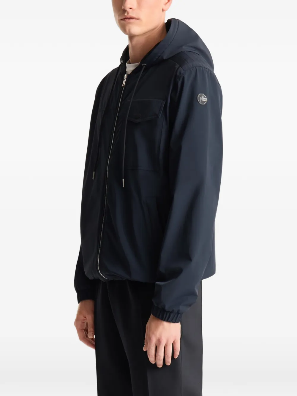 Fusalp Trymir jack met capuchon zakdetail en rits Blauw