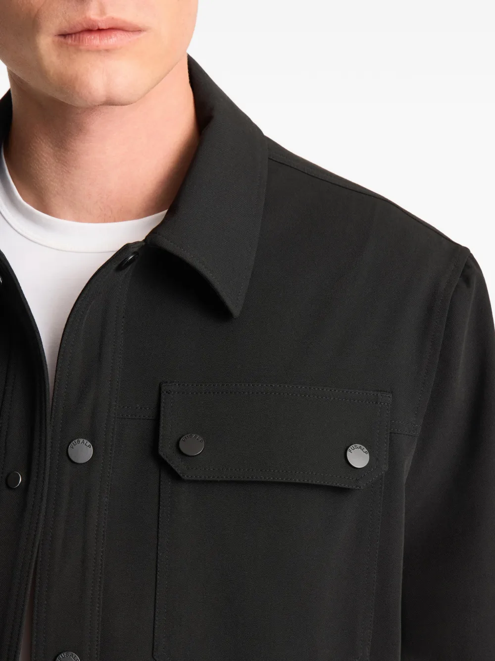 Fusalp Solandroz button-up jack met zakdetail Zwart