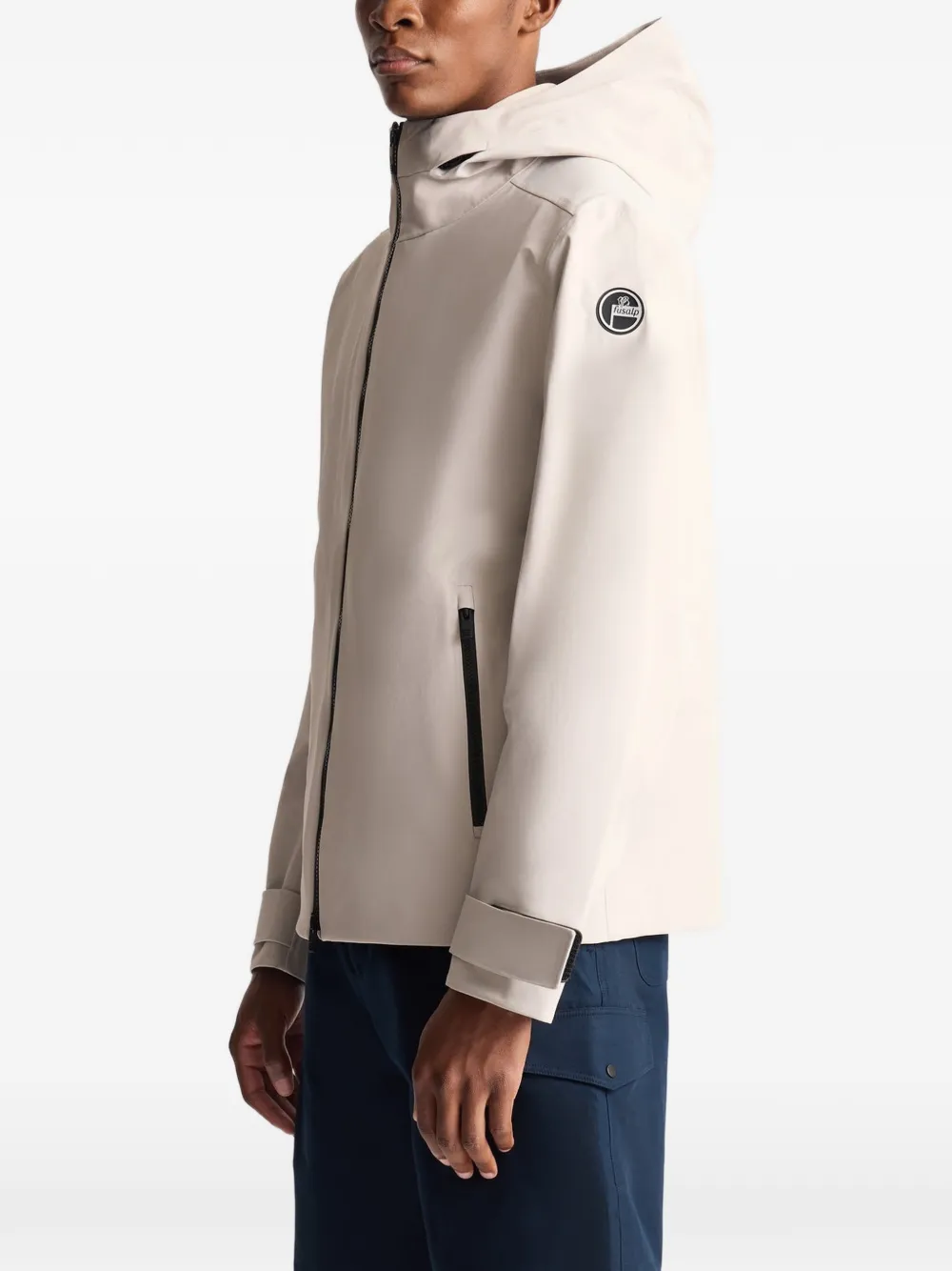 Fusalp Ilanox jack met capuchon en rits Beige