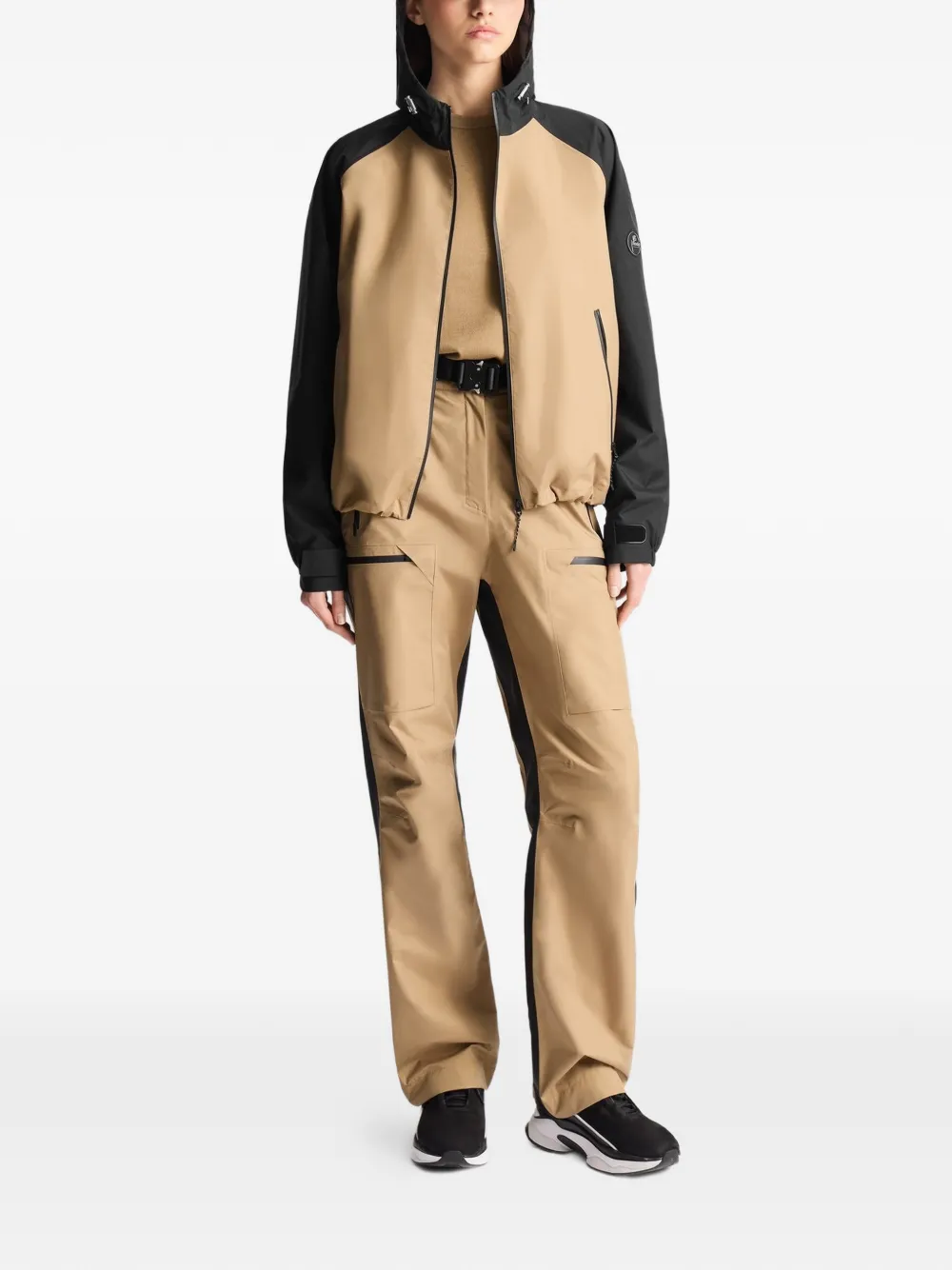  Fusalp Syarane Zip-up Hooded Two-tone Jacket - Neutrals 
