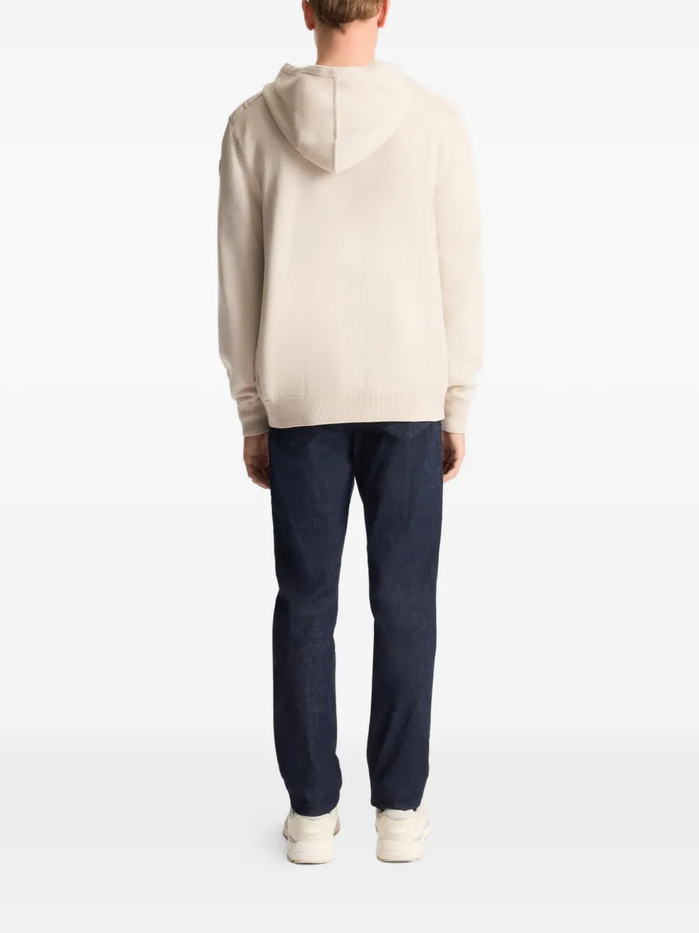 Fusalp Mayance wollen hoodie met rits Beige