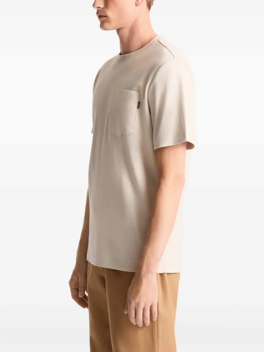 Fusalp Tyler katoenen T-shirt met zakdetail en korte mouwen Beige