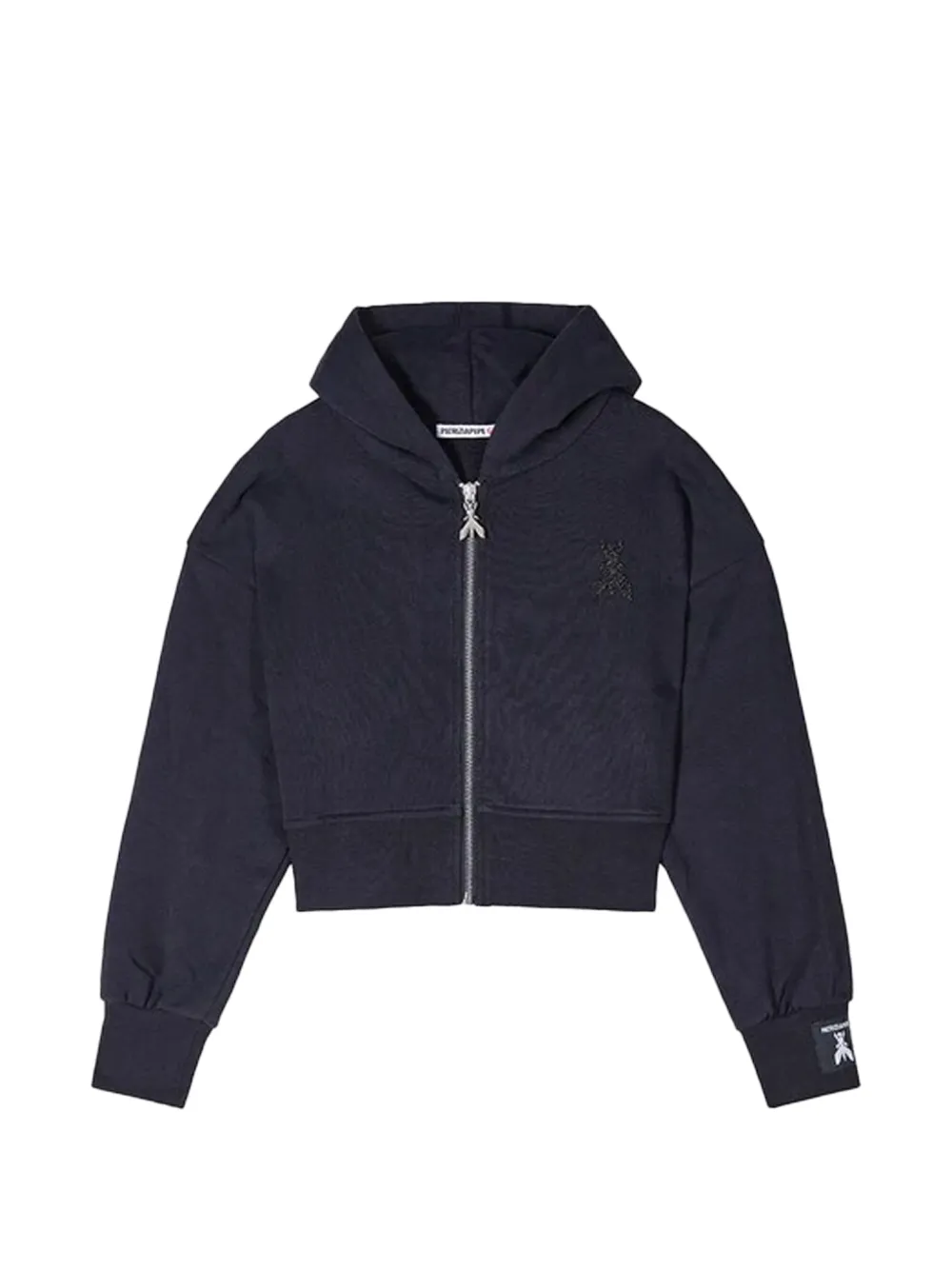 Patrizia Pepe girl cotton hoodie - Nero