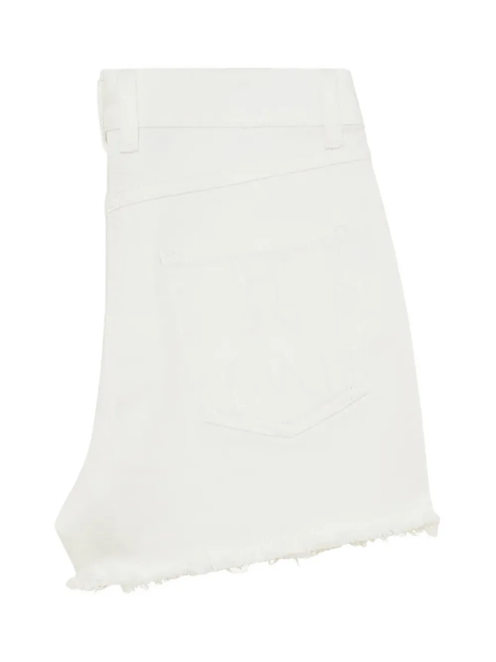 Patrizia Pepe girl frayed denim shorts Wit
