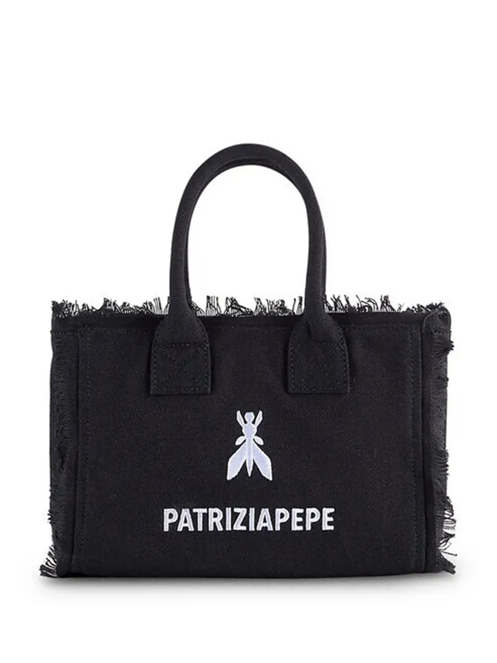 Patrizia Pepe girl frayed shoulder bag - Nero
