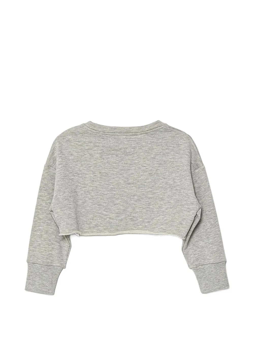 Patrizia Pepe girl Gerafelde sweater met logo Grijs
