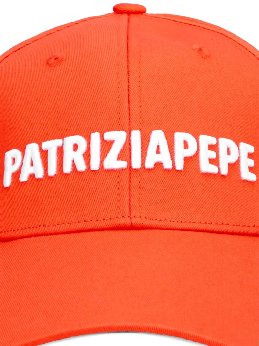 Patrizia Pepe Pet met geborduurd logo Oranje