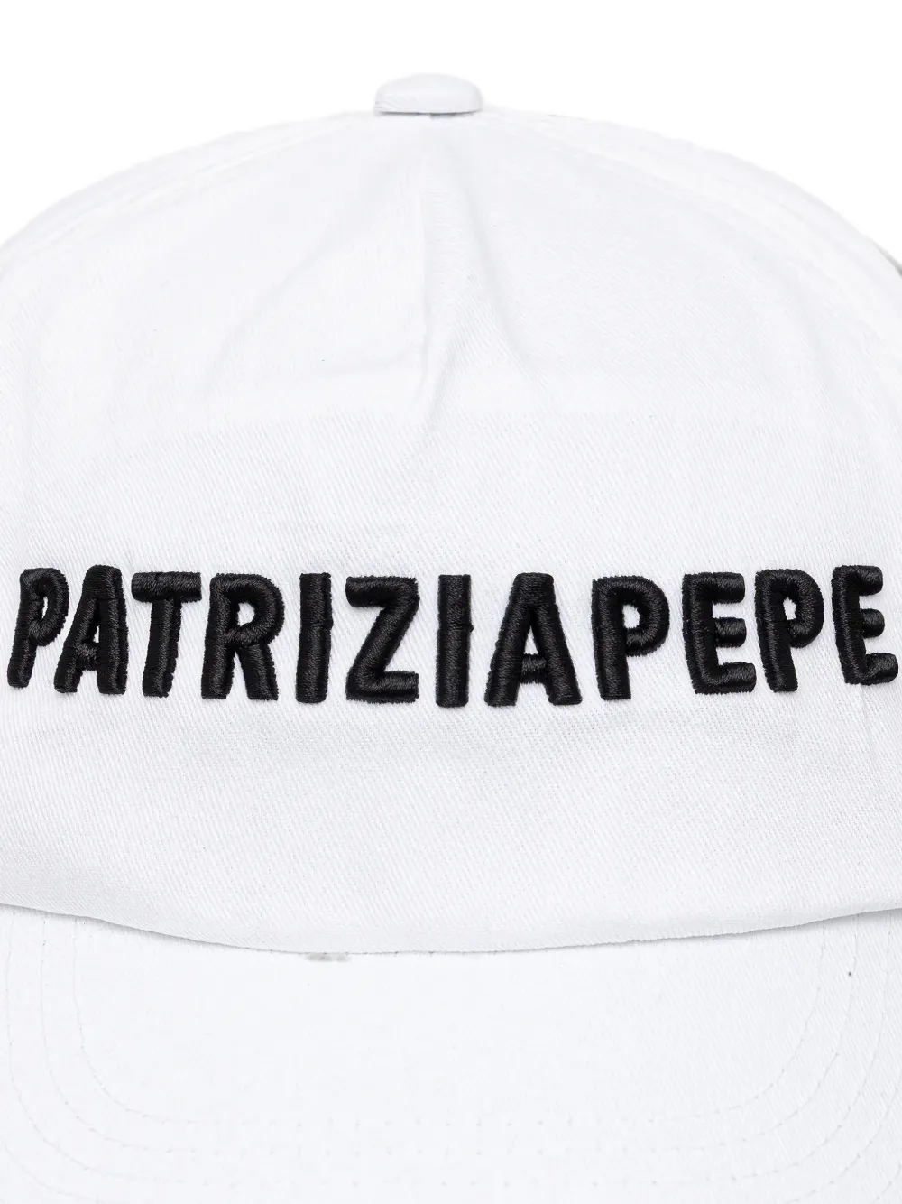 Patrizia Pepe Honkbalpet met logodetail Wit