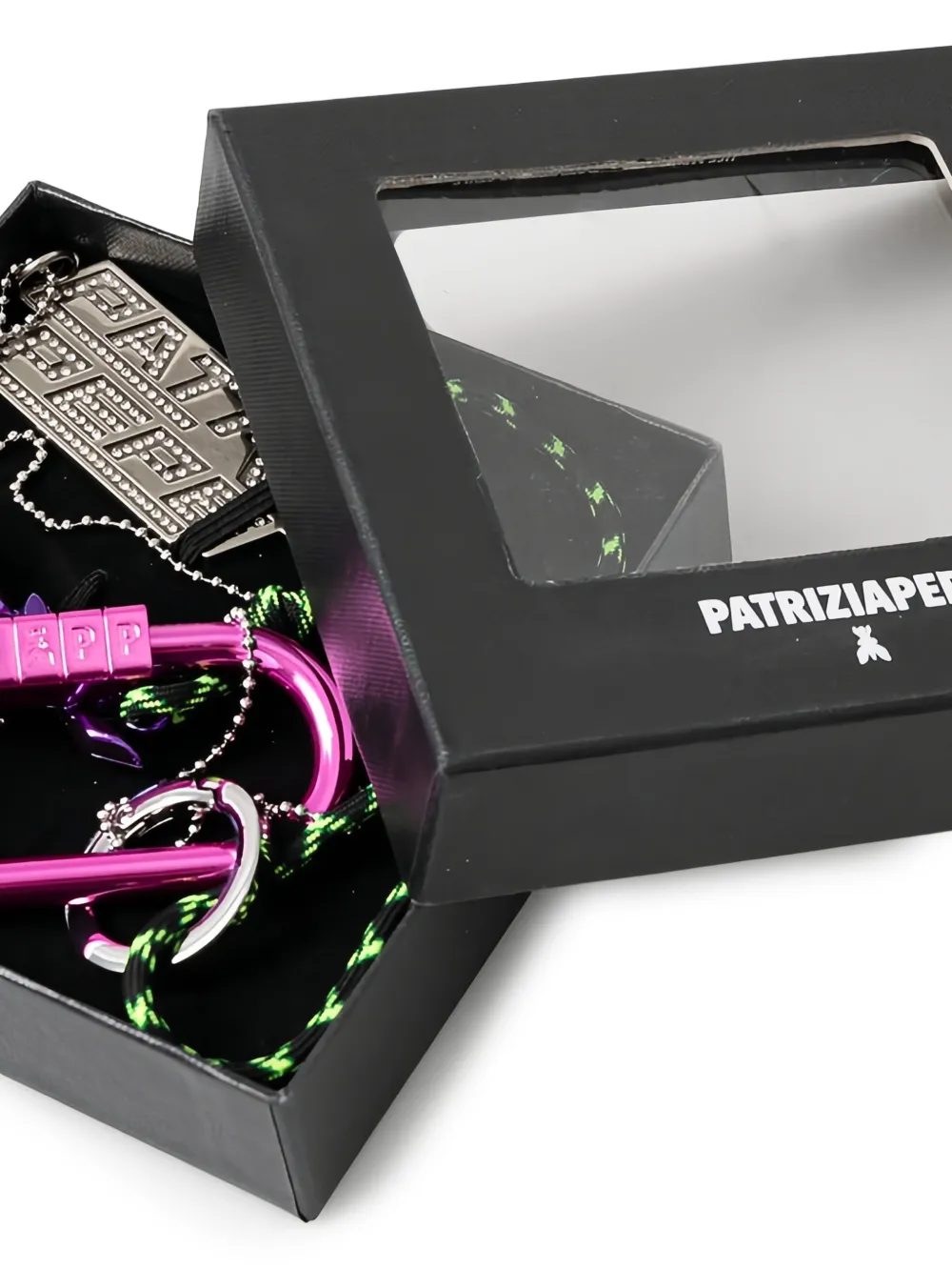 Patrizia Pepe Sleutelhanger met logo amulet Roze