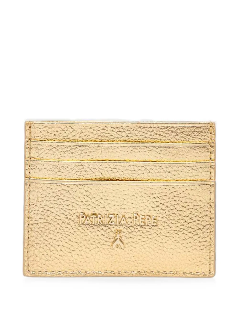 Patrizia Pepe Leather Card Holder In Brown