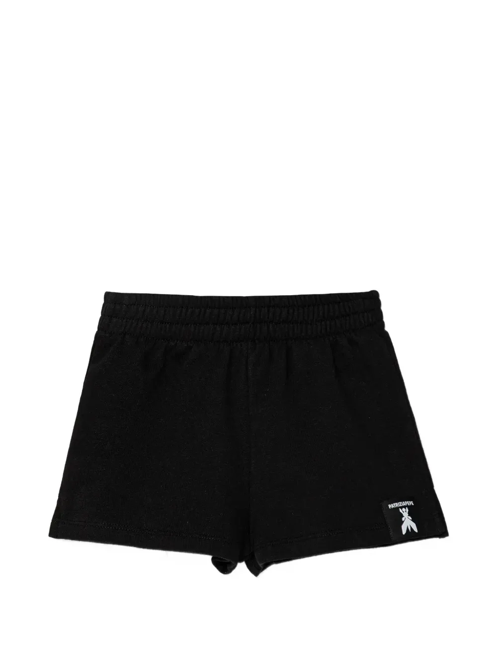 Patrizia Pepe Shorts met logopatch Zwart
