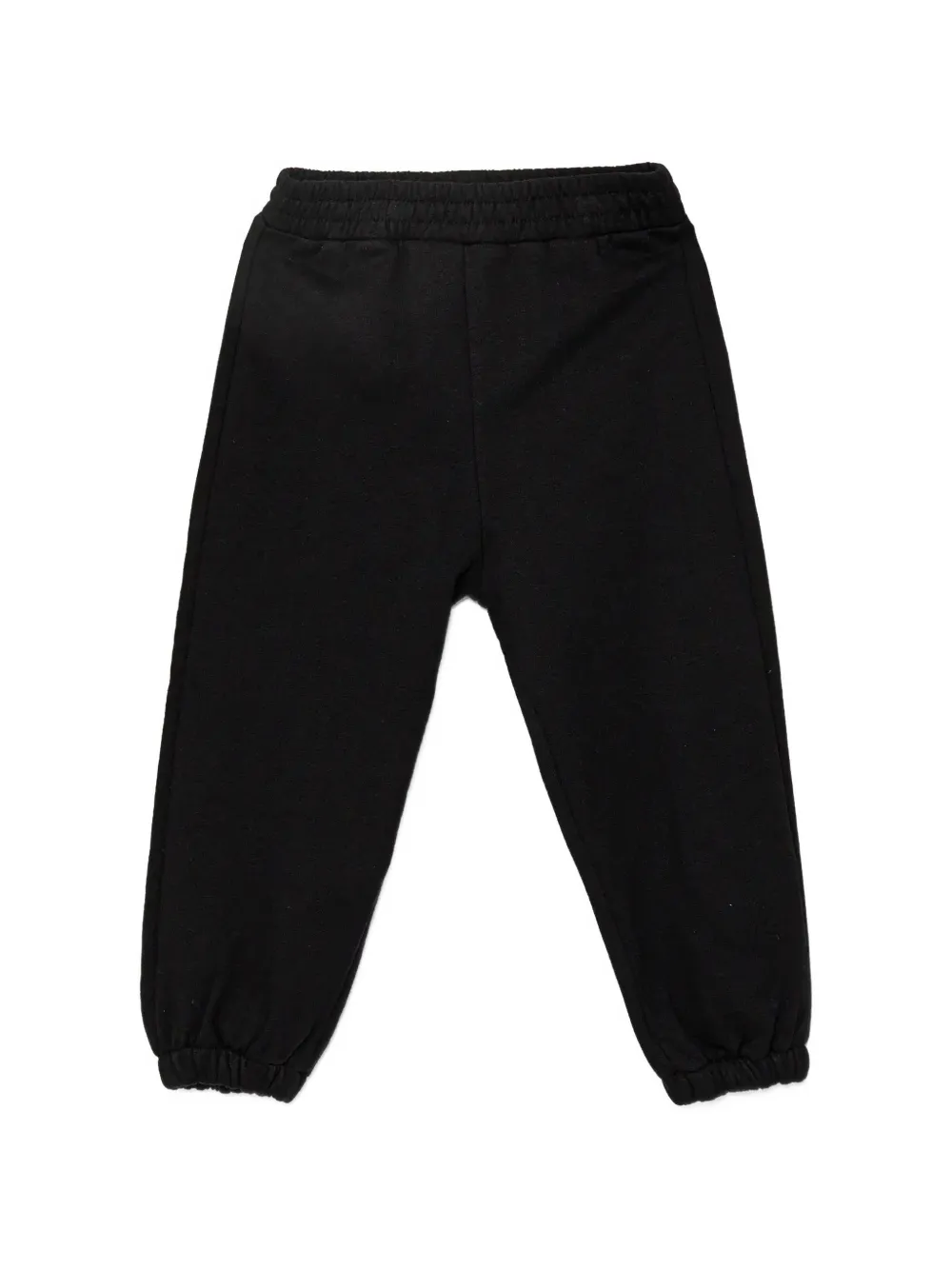 Patrizia Pepe girl logo-print elasticated-ankle track pants - Noir