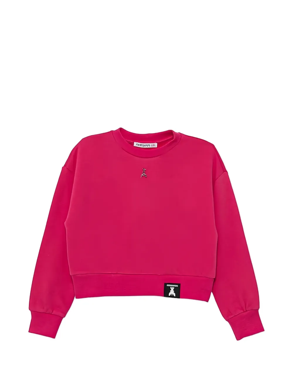 Patrizia Pepe girl embellishment sweatshirt - Rosa