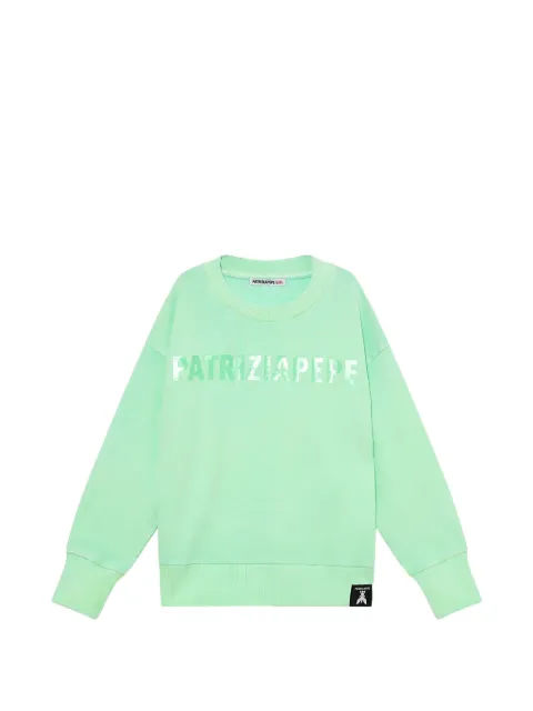 Patrizia Pepe girl logo-print cotton sweatshirt