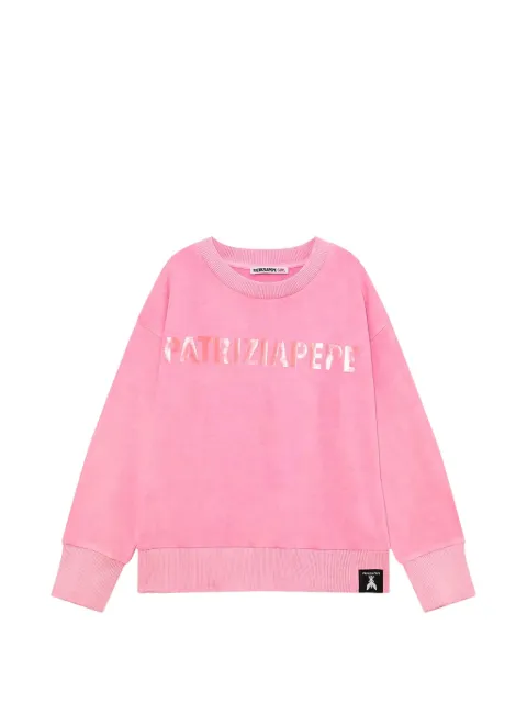 Patrizia Pepe girl logo-print sweatshirt